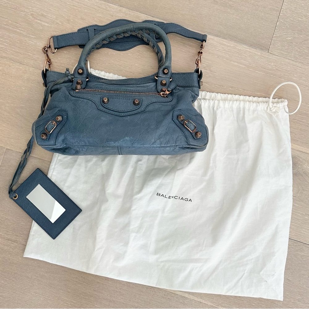 BALENCIAGA Motocrosss Bag - Blue